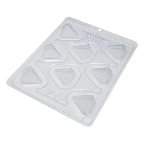 Small 3d Geo Diamond Chocolate Mould - Click Image to Close